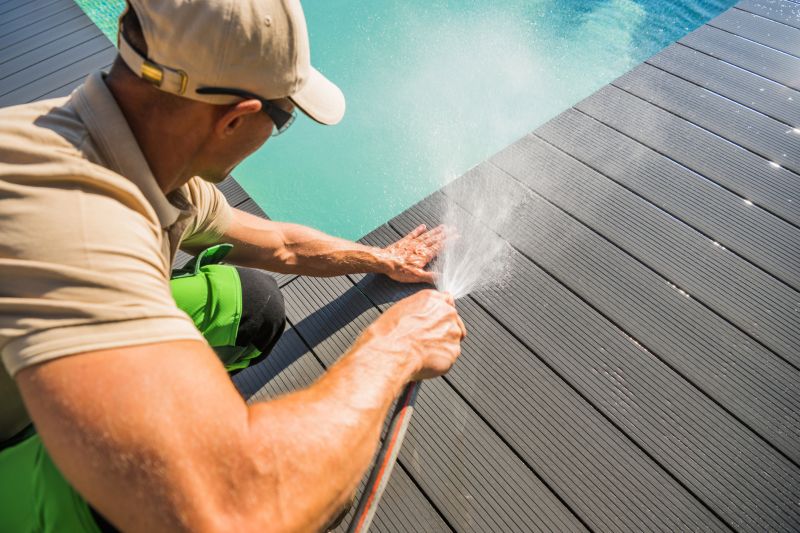 Local Pool Area Power Washing pros at work